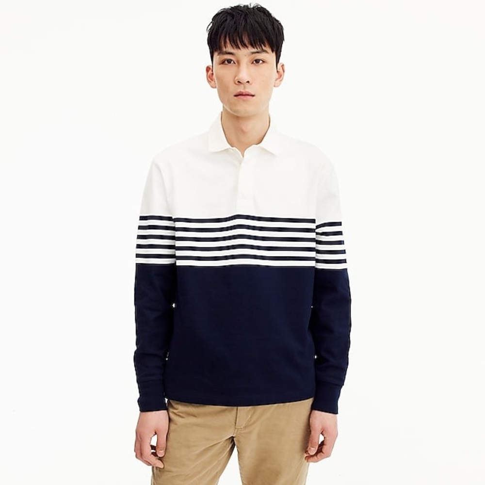 J. Crew Men’s Striped Rugby Shirt